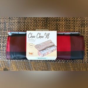 Lug Choo Choo XL Pill Case and Cover. Red Buffalo Check. NWT